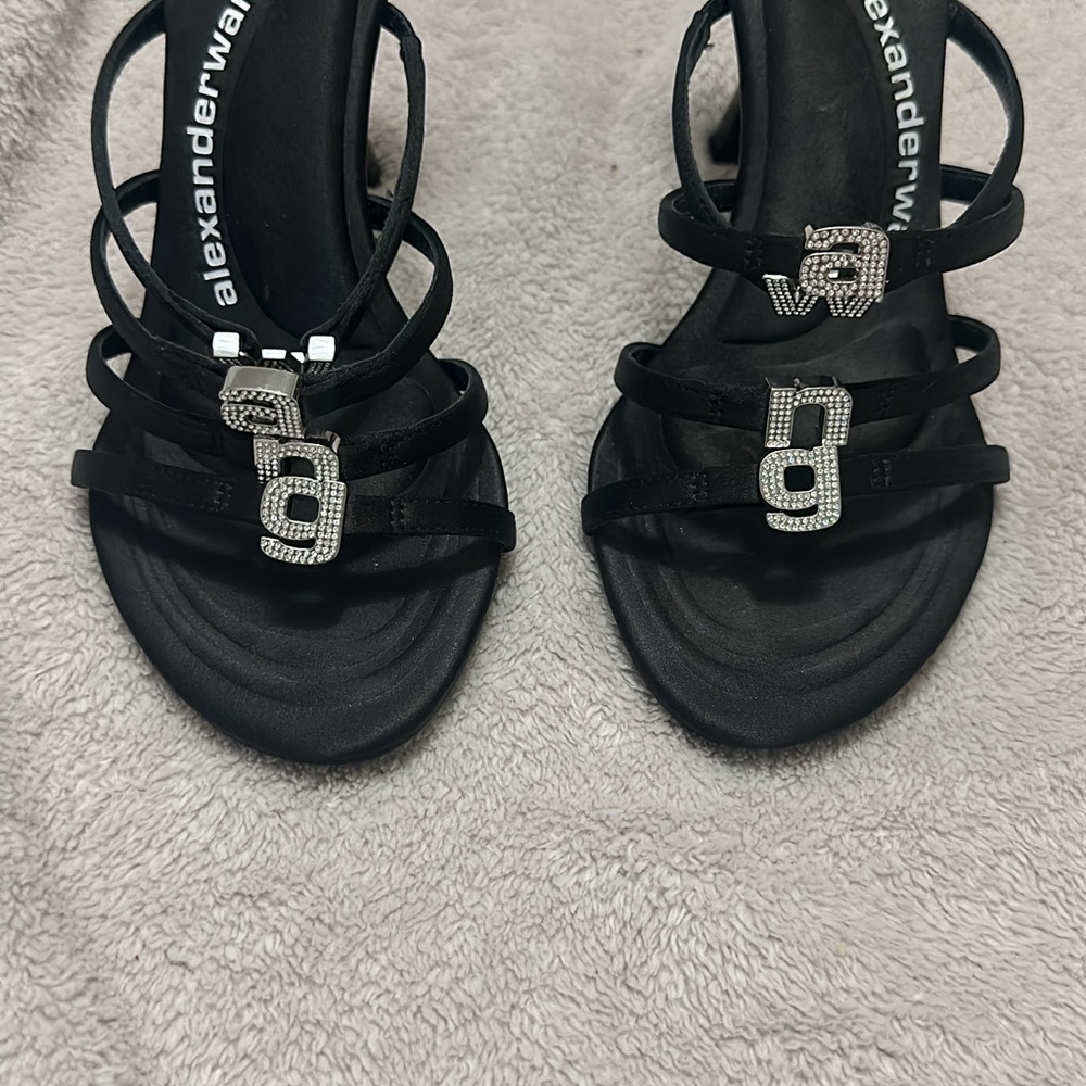 Alexander Wang Black Heels with Silver Accents Size 36